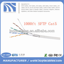 1000FT / 305m Cabo Cat5e SFTP Ethernet Enrolado